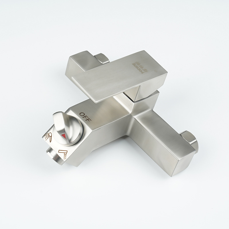Ugradni kvadratni tuš miješac od 304 inox, kupaonica, 0–90°C, 1,6 MPa
