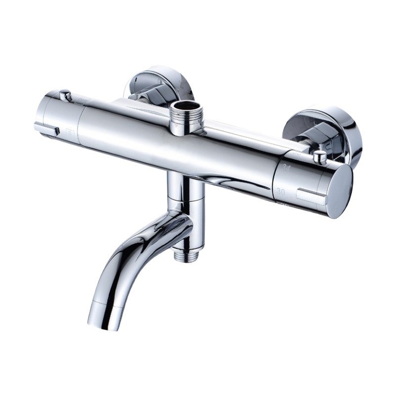 Robinet de duș ascuns cu termostat, mixer cu trei funcții, oțel inoxidabil 304, montat în perete, interval de temperatură 15–95°C, presiune 0,05–0,6 MPa