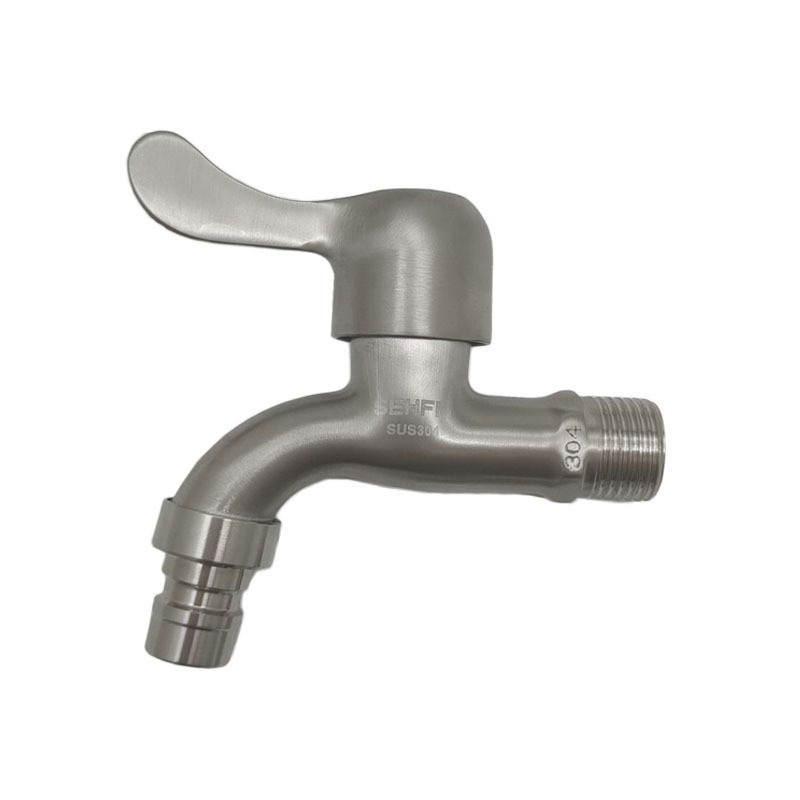 Slavina za perilicu od nehrđajućeg čelika, 20 mm navoja, bakrena jezgra ventila, brušeni završetak, radna temperatura -10 do 120 °C