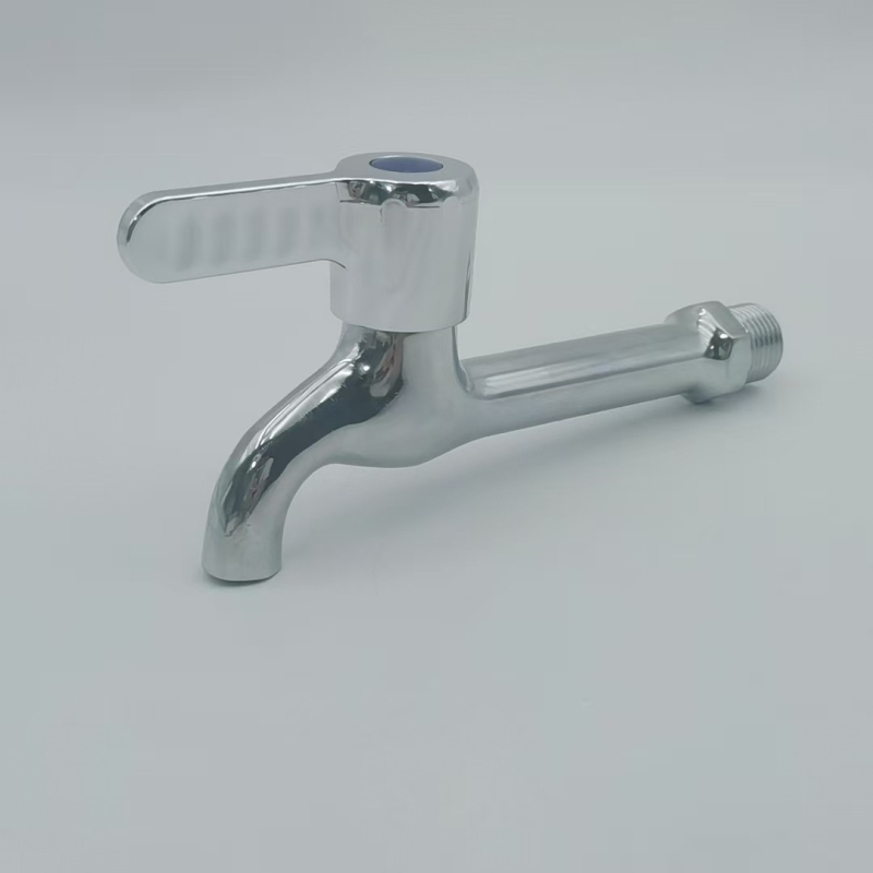 Maisida ugrađeni zidni miješalica za perilicu rublja, keramički disk ventil, cinkova legura, četiri priključka (ulaz/izlaz), radna temperatura 0–90°C, tlak 0,8 MPa, zidna montaža, produženi izljev, otvaranje ključem