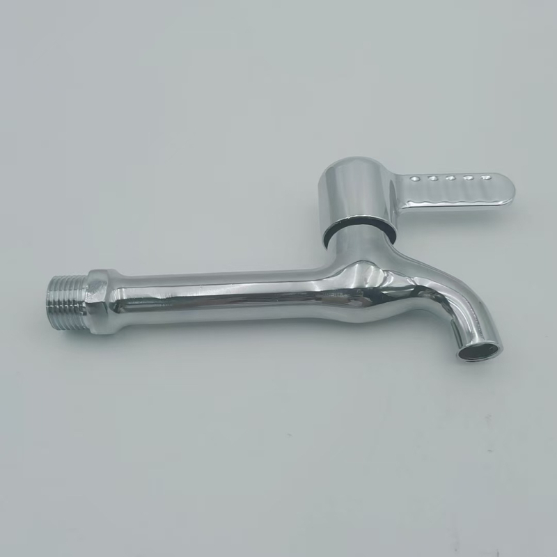 Maisida ugrađeni zidni miješalica za perilicu rublja, keramički disk ventil, cinkova legura, četiri priključka (ulaz/izlaz), radna temperatura 0–90°C, tlak 0,8 MPa, zidna montaža, produženi izljev, otvaranje ključem