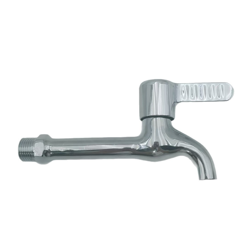 Maisida ugrađeni zidni miješalica za perilicu rublja, keramički disk ventil, cinkova legura, četiri priključka (ulaz/izlaz), radna temperatura 0–90°C, tlak 0,8 MPa, zidna montaža, produženi izljev, otvaranje ključem