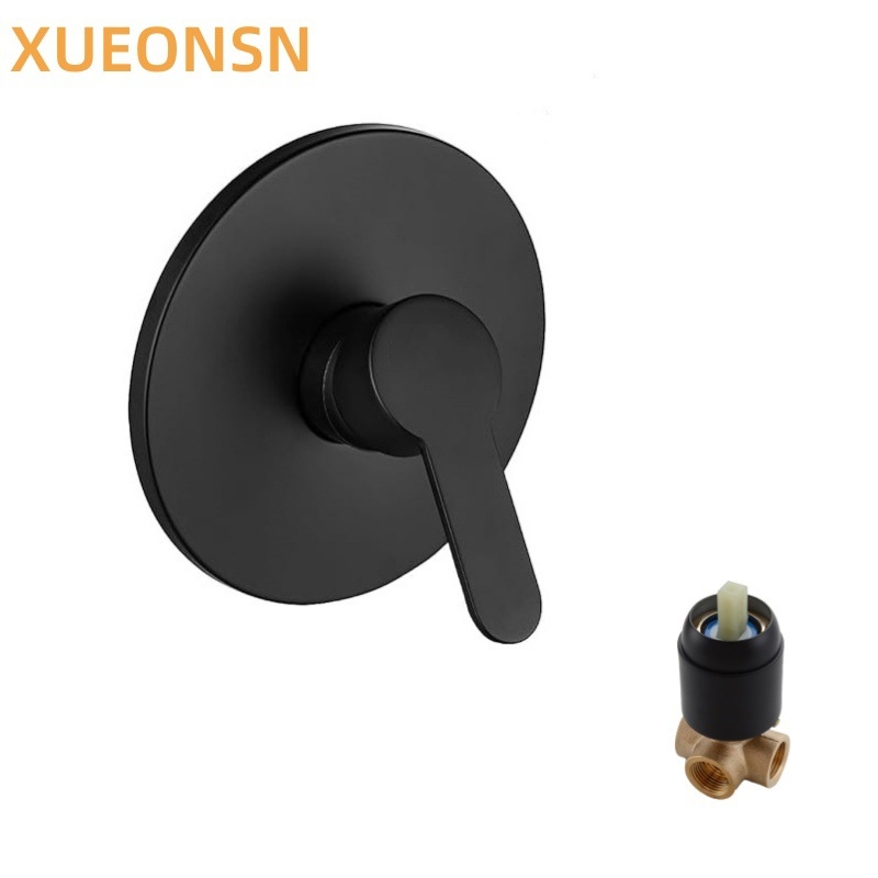 Skriveni zidni tuš miješalica, mesing tijelo, model XN-2803-1H, keramički kartridž, ugrađena u zid, miješanje tople i hladne vode, moderan stil