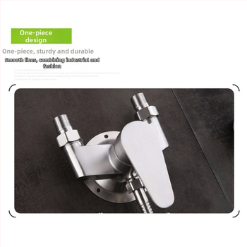 304 rozsdamentes acél zuhany keverő, kerámia szeleppel, menetes csatlakozás, 0–90°C, 1.6 MPa, modell 8940