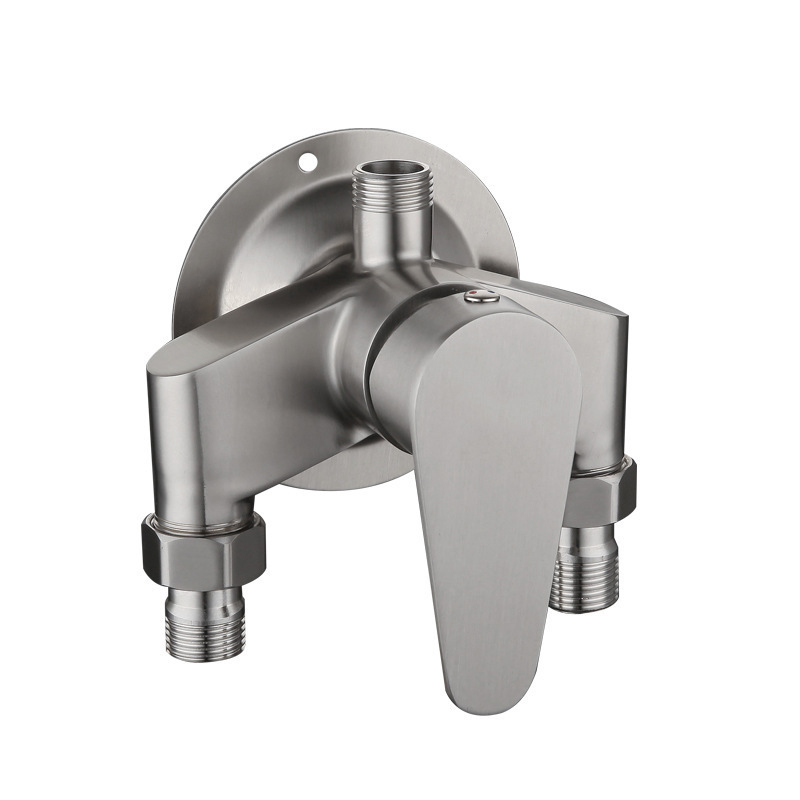 304 rozsdamentes acél zuhany keverő, kerámia szeleppel, menetes csatlakozás, 0–90°C, 1.6 MPa, modell 8940