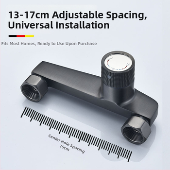 Tuš mješalica s miješanjem tople i hladne vode, zidna montaža, tijelo od legure, keramički disk ventila, elektroplating završna obrada