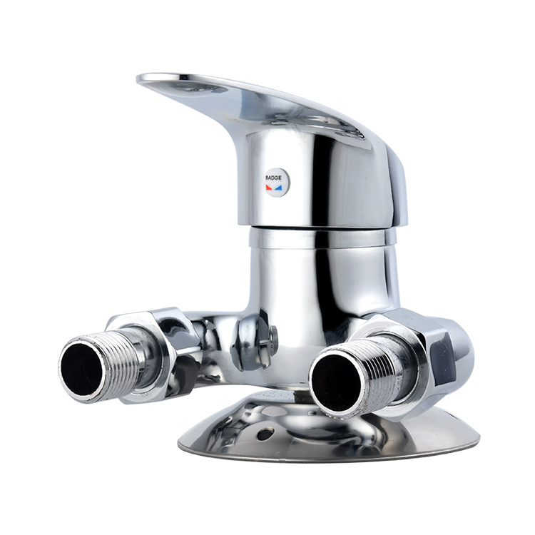 Bakreni tuš miješalica, pločasta montaža, za solarni grijač vode, 0–90°C, 10 MPa, 20 mm ulaz/izlaz, keramički kartridž ventila, model 160822