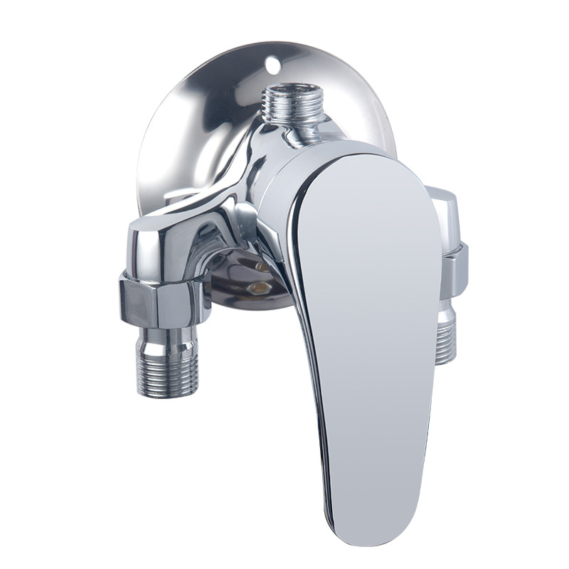 Bakreni tuš miješalica, pločasta montaža, za solarni grijač vode, 0–90°C, 10 MPa, 20 mm ulaz/izlaz, keramički kartridž ventila, model 160822