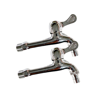 Zidni miješajući slavina s mesingovim jezgrom ventila, 4-portni ulaz/izlaz, 0–60°C, 0,6 MPa