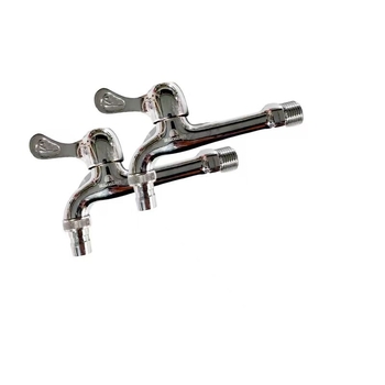 Zidni miješajući slavina s mesingovim jezgrom ventila, 4-portni ulaz/izlaz, 0–60°C, 0,6 MPa