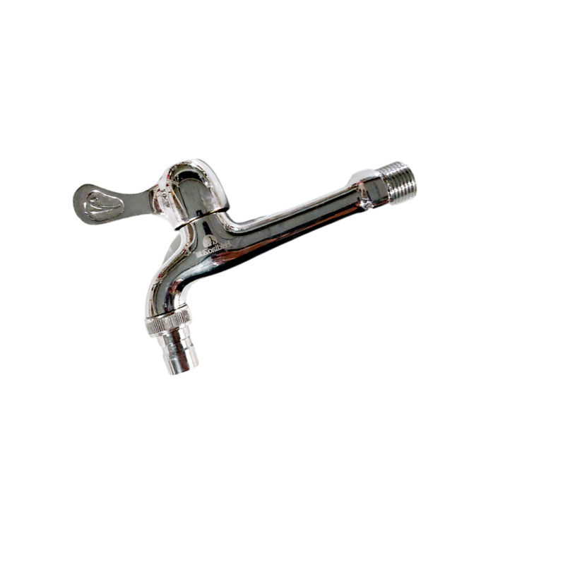 Zidni miješajući slavina s mesingovim jezgrom ventila, 4-portni ulaz/izlaz, 0–60°C, 0,6 MPa