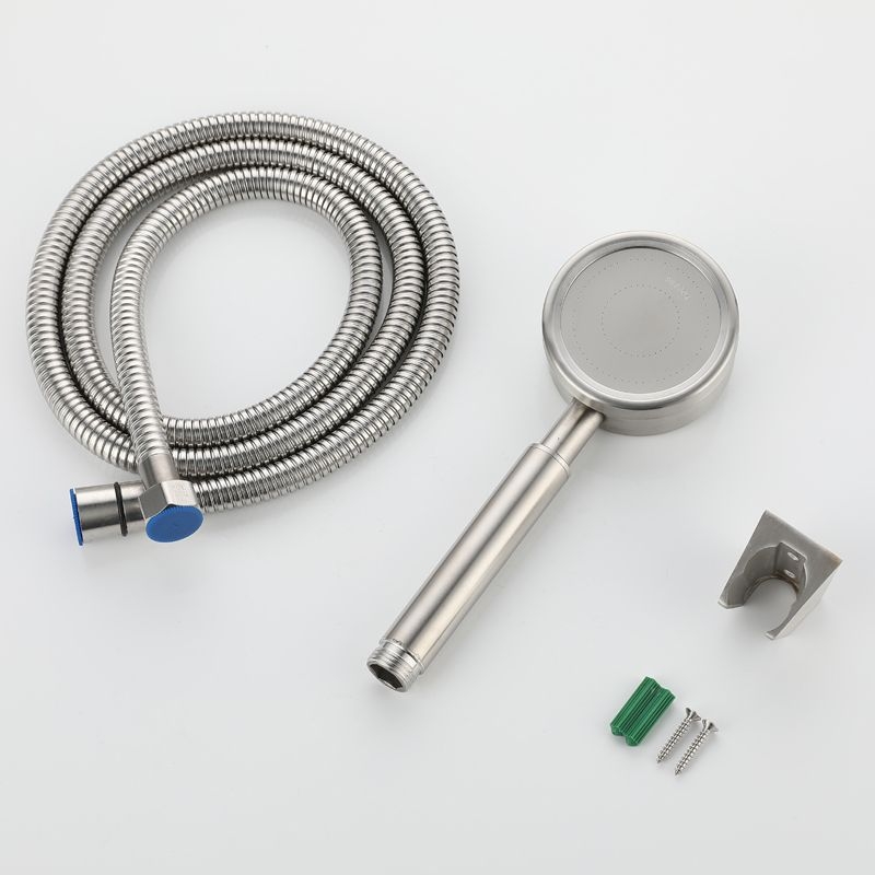 Ručna tuš glava od nehrđajućeg čelika s brušenom površinom, model Small Man Waist Supercharged, okruglog oblika, 0–90°C, 1.6 MPa, montaža gumbom