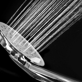 Ръчна душ глава - ABS корпус, три режима на воден поток с филтър и повишено налягане, кръгла форма, модел 6500+8354