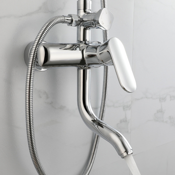 Bakreni tuš set, površinska montaža, kišna glava, model 68102