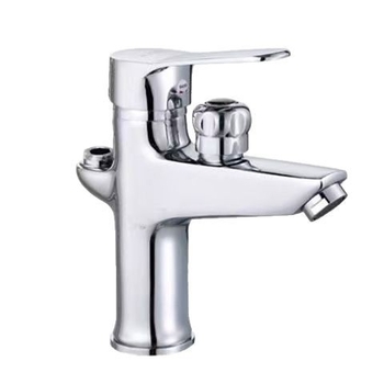 Egypontos mosogatócsap teljesen rézből, meleg- és hideg víz keverő, kerámiatárcsa, 0-90°C