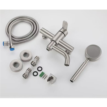 Set tuš slavine od 304 nehrđajućeg čelika, Brushed finiš, keramičko jezgro ventila, 0-90°C, 0.1-0.6 MPa