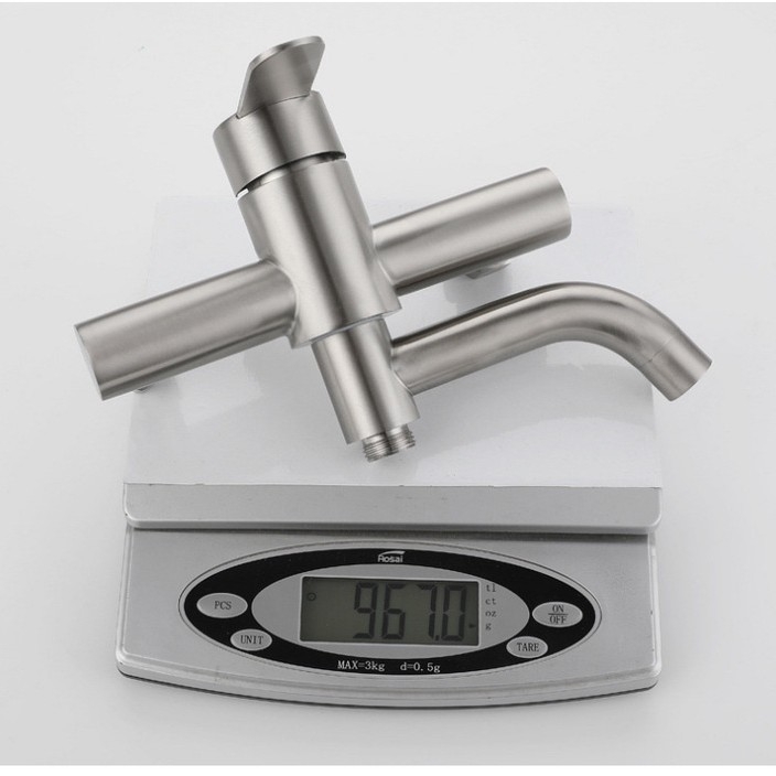 Set tuš slavine od 304 nehrđajućeg čelika, Brushed finiš, keramičko jezgro ventila, 0-90°C, 0.1-0.6 MPa