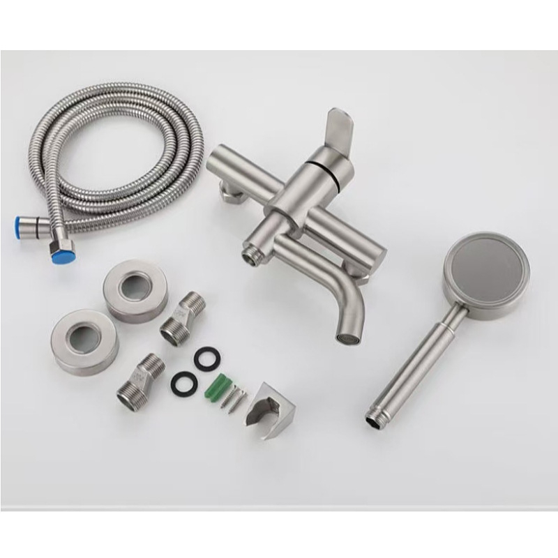 Set tuš slavine od 304 nehrđajućeg čelika, Brushed finiš, keramičko jezgro ventila, 0-90°C, 0.1-0.6 MPa