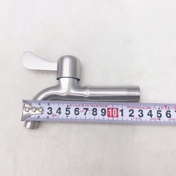 304 nehrđajući čelični produžni slavina, navoj 1/2 inča, duljine 13 cm, za balkonski sudoper