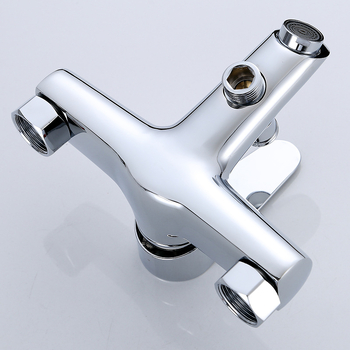 Réz falra szerelhető kétfunkciós fürdőszobai keverő, kerámiás szeleppel