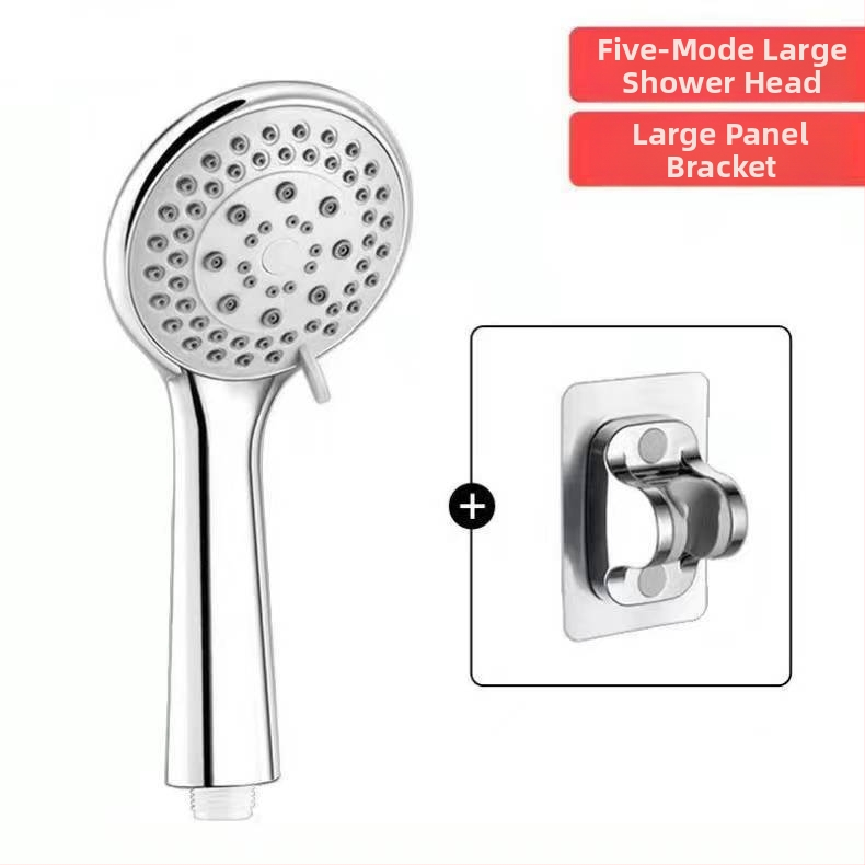 Set tuš glave s pet brzina pod pritiskom i crijeva, ABS materijal, okrugla glava tuša, ručna ugradnja (Model: Xiamen five-speed shower; Radna temperatura: 0-80°C; Materijal: ABS; Oblik: okrugli; Ugradnja: ručna)