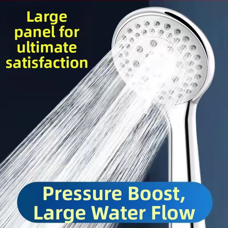 Set tuš glave s pet brzina pod pritiskom i crijeva, ABS materijal, okrugla glava tuša, ručna ugradnja (Model: Xiamen five-speed shower; Radna temperatura: 0-80°C; Materijal: ABS; Oblik: okrugli; Ugradnja: ručna)