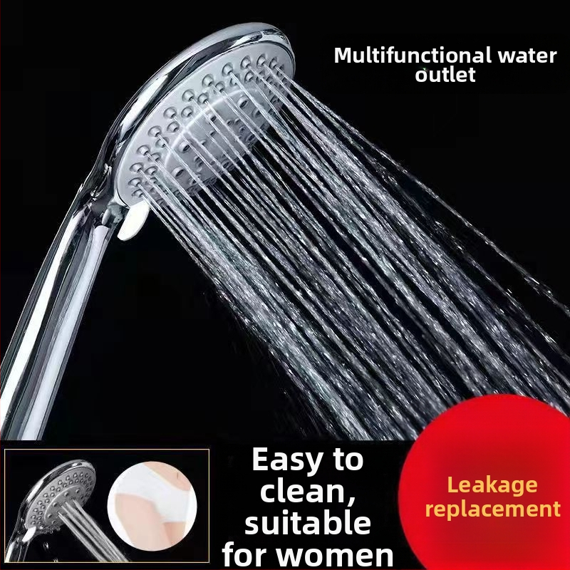Set tuš glave s pet brzina pod pritiskom i crijeva, ABS materijal, okrugla glava tuša, ručna ugradnja (Model: Xiamen five-speed shower; Radna temperatura: 0-80°C; Materijal: ABS; Oblik: okrugli; Ugradnja: ručna)