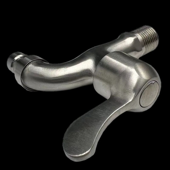 Joint Plastic W89102 rozsdamentes acél mosógép csaptelep, kerámia szeleppel, DN15 menetes csatlakozás, 1.6 MPa