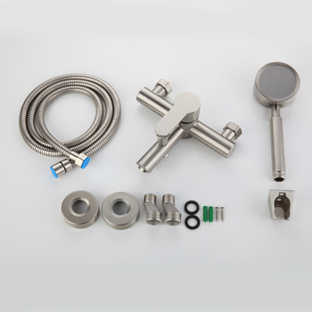 Βρύση μπάνιου από ανοξείδωτο χάλυβα 304, τριπλής κατασκευής, ανάμειξη ζεστού-κρύου, κεραμικός δίσκος, μοντέλο BL-6015, 0-90°C