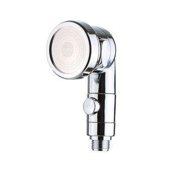 Cap de duș portabil din ABS cu filtru, 3 funcții de pulverizare (Stropire, Masaj, Ploaie), montaj fără găuri prin spirală, 0–90°C