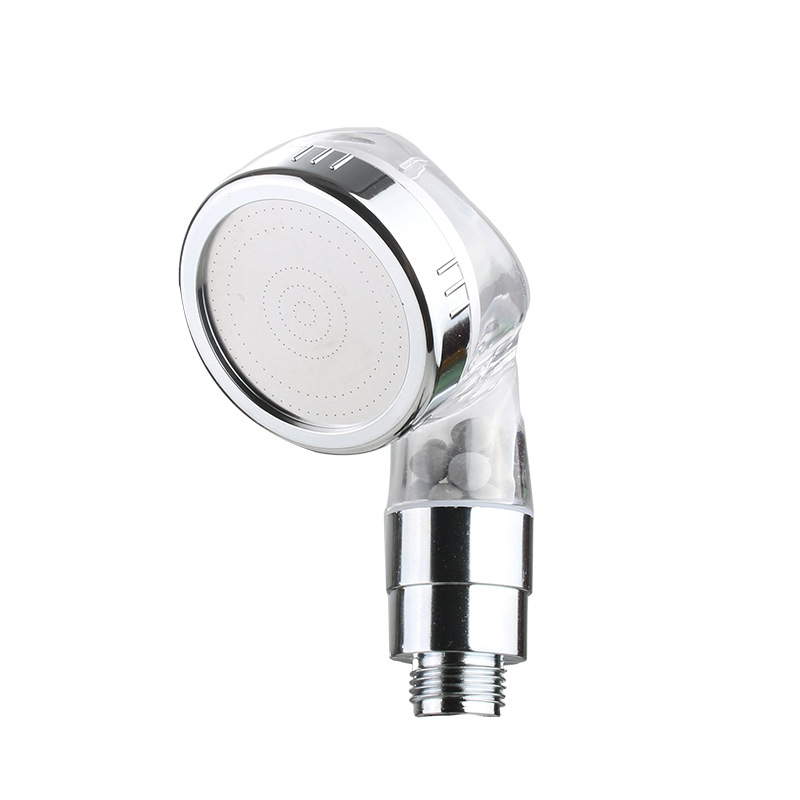 Cap de duș portabil din ABS cu filtru, 3 funcții de pulverizare (Stropire, Masaj, Ploaie), montaj fără găuri prin spirală, 0–90°C