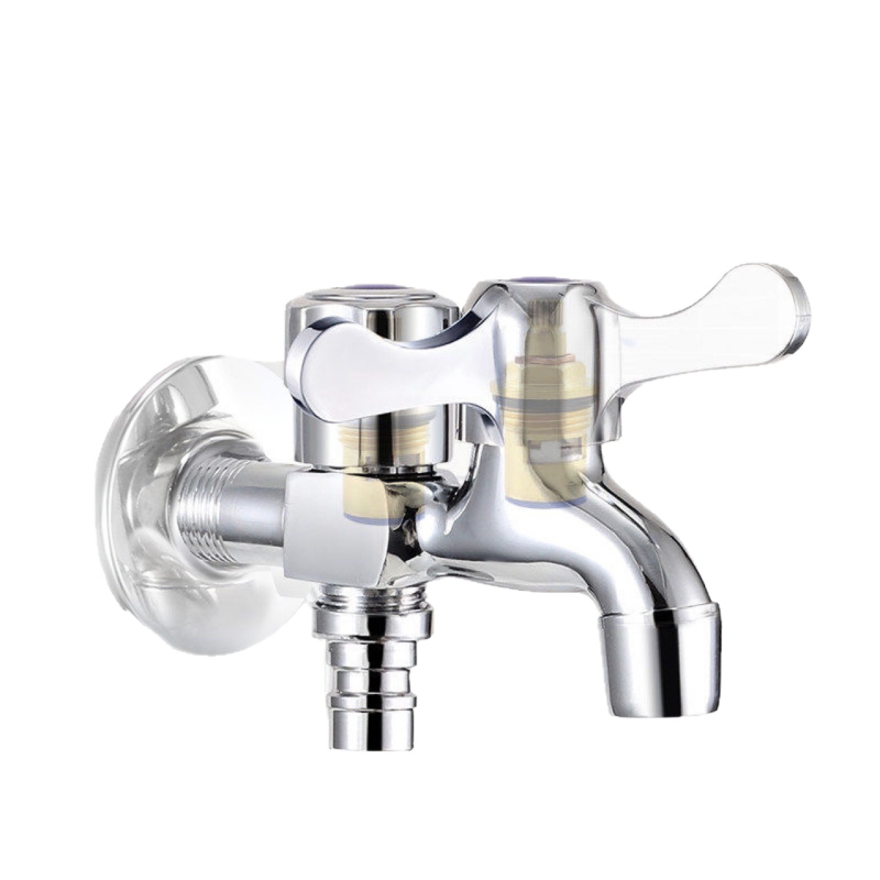 Robinet pentru mașina de spălat din aliaj de zinc, intrare unică și două ieșiri, robinet cu disc ceramic, certificare CE, model F75smj 4mm4557s