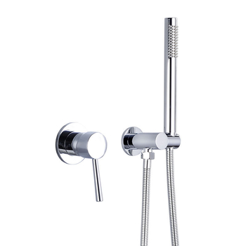 Set de duș încastrat în perete, din cupru, pentru hoteluri și locuințe, amestecător cu disc ceramic, pentru apă caldă și rece, presiune înaltă