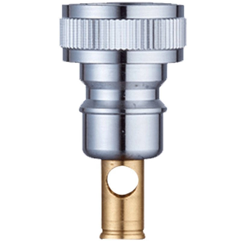 Xiongxin King Conector de oprire apă pentru maşina de spălat, adaptor universal cu 4 puncte, corp din cupru, model 266, 0–80°C, montaj în spirală