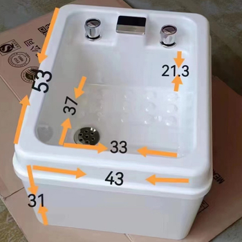 Robinet pentru bazin de baie pentru picioare, corp din cupru, miez ceramic al valvei, construcție duplex