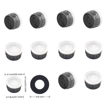 Filtru pentru ciocul robinetului, element filtrant din plastic, montaj încorporat, model 1189, finisaj natural, temperatură de lucru 0–70 °C