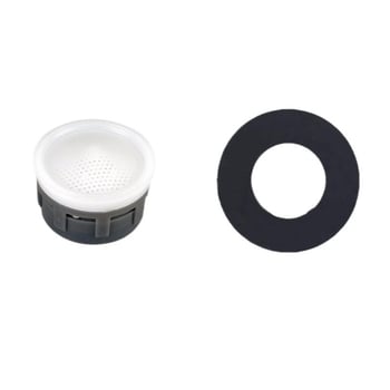 Filtru pentru ciocul robinetului, element filtrant din plastic, montaj încorporat, model 1189, finisaj natural, temperatură de lucru 0–70 °C