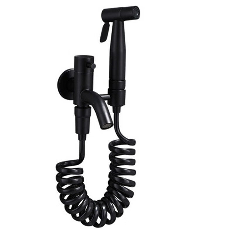 Robinet pentru toaletă cu pistol de pulverizare, oțel inoxidabil 304, montaj pe perete filet, 0–90°C, 1.0 MPa, nucleu de supapă din cupru