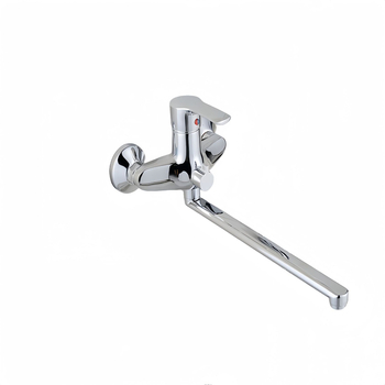 Set slavina za kadu s ručnim tušem, cinkova legura, ugradnja u zid, otvor s podizanjem, trostruka konstrukcija, moderni minimalistički stil