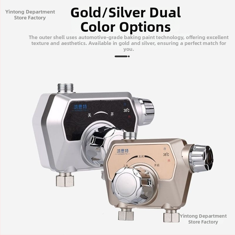 Termostatiký miešací ventil, povrchovo montovaný, solárny inteligentný automatický riadenie teploty, keramický diskový ventil