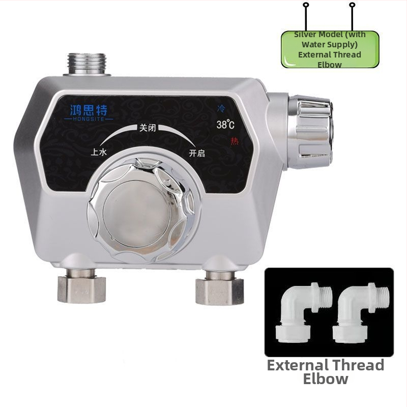 Termostatiký miešací ventil, povrchovo montovaný, solárny inteligentný automatický riadenie teploty, keramický diskový ventil
