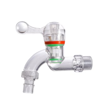 PC prozirni kuhinjski slavina – navojni spoj, plastično tijelo, -25 do 100°C, 1.6 MPa
