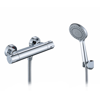 Ugrađeni bakreni termostatski set za kadu i tuš, model 812G, raspon temperature 0–80°C, brončano jezgro ventila