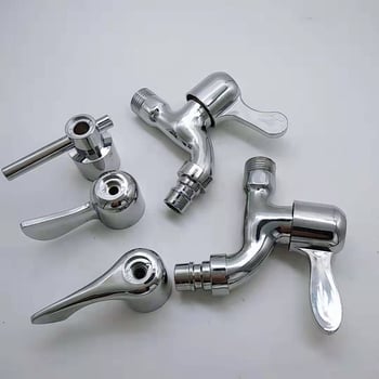 Kran za perilicu rublja od cinkove legure, zidni, s jednim ručnim upravljanjem, model 15 Tsim Mouth Faucet, nominalni tlak 10 bar