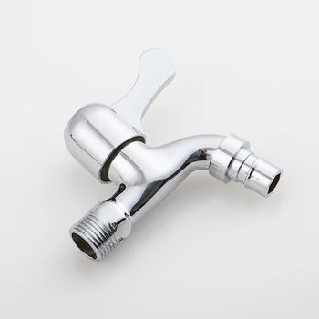 Kran za perilicu rublja od cinkove legure, zidni, s jednim ručnim upravljanjem, model 15 Tsim Mouth Faucet, nominalni tlak 10 bar