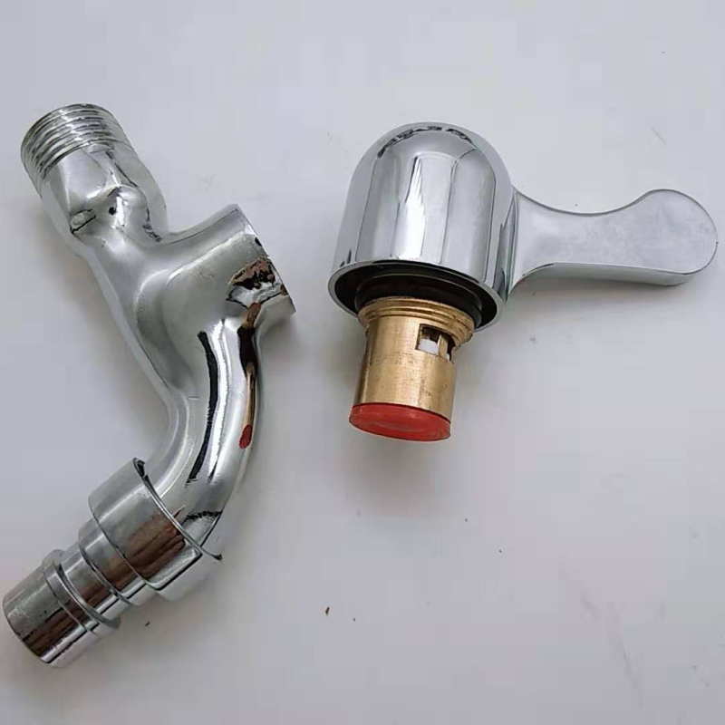 Kran za perilicu rublja od cinkove legure, zidni, s jednim ručnim upravljanjem, model 15 Tsim Mouth Faucet, nominalni tlak 10 bar