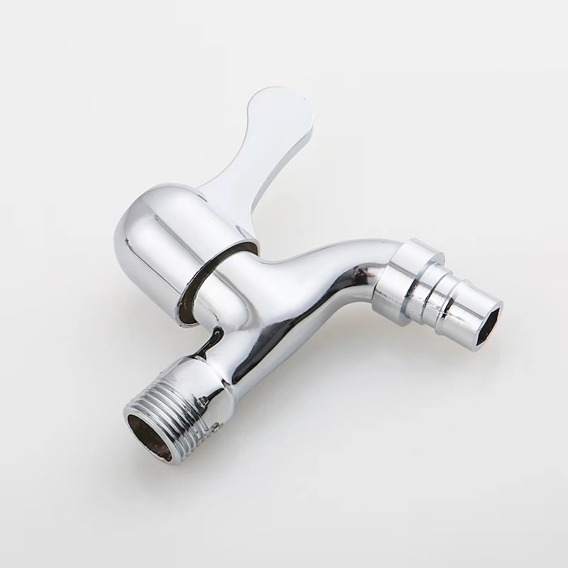 Kran za perilicu rublja od cinkove legure, zidni, s jednim ručnim upravljanjem, model 15 Tsim Mouth Faucet, nominalni tlak 10 bar