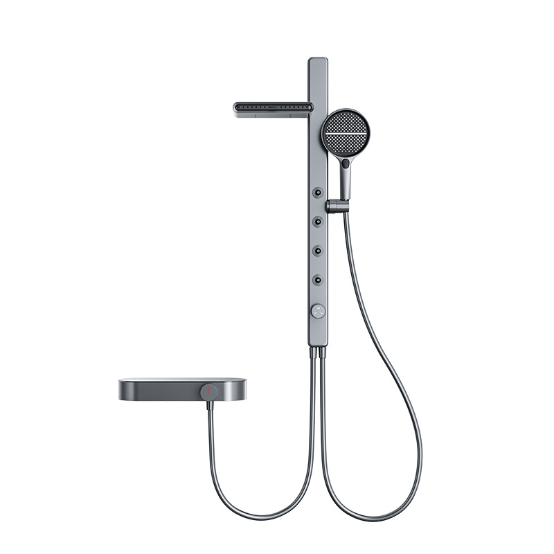 Kupaonski set od bakra s funkcijama prskanja, masaže i kiše, ugradbena instalacija u zidu, model N77-501, radna temperatura 0–90°C