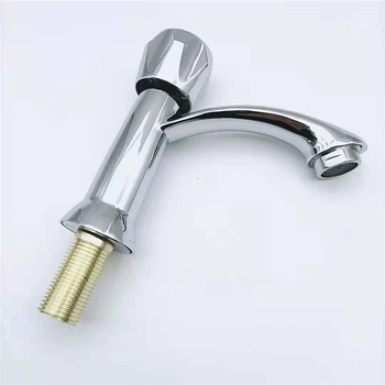 Kran za umivaonik u kupaonici, jednokotni, samo hladna voda, model L322, cinkova legura, keramički mehanizam, 15 mm ulaz/izlaz, navojna ugradnja