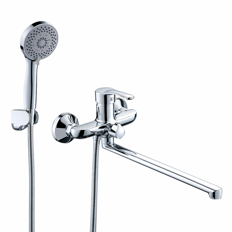 Set tuša s ugrađenim mehanizmom, cinkovog legura, keramički uložak, elektroplirana završna obrada, radna temperatura 0–90°C